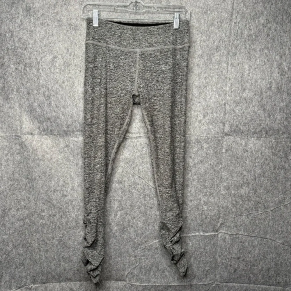 Beyond Yoga‎ Gray Heathered Spacedye Essential Ruched Leggings- Sz L